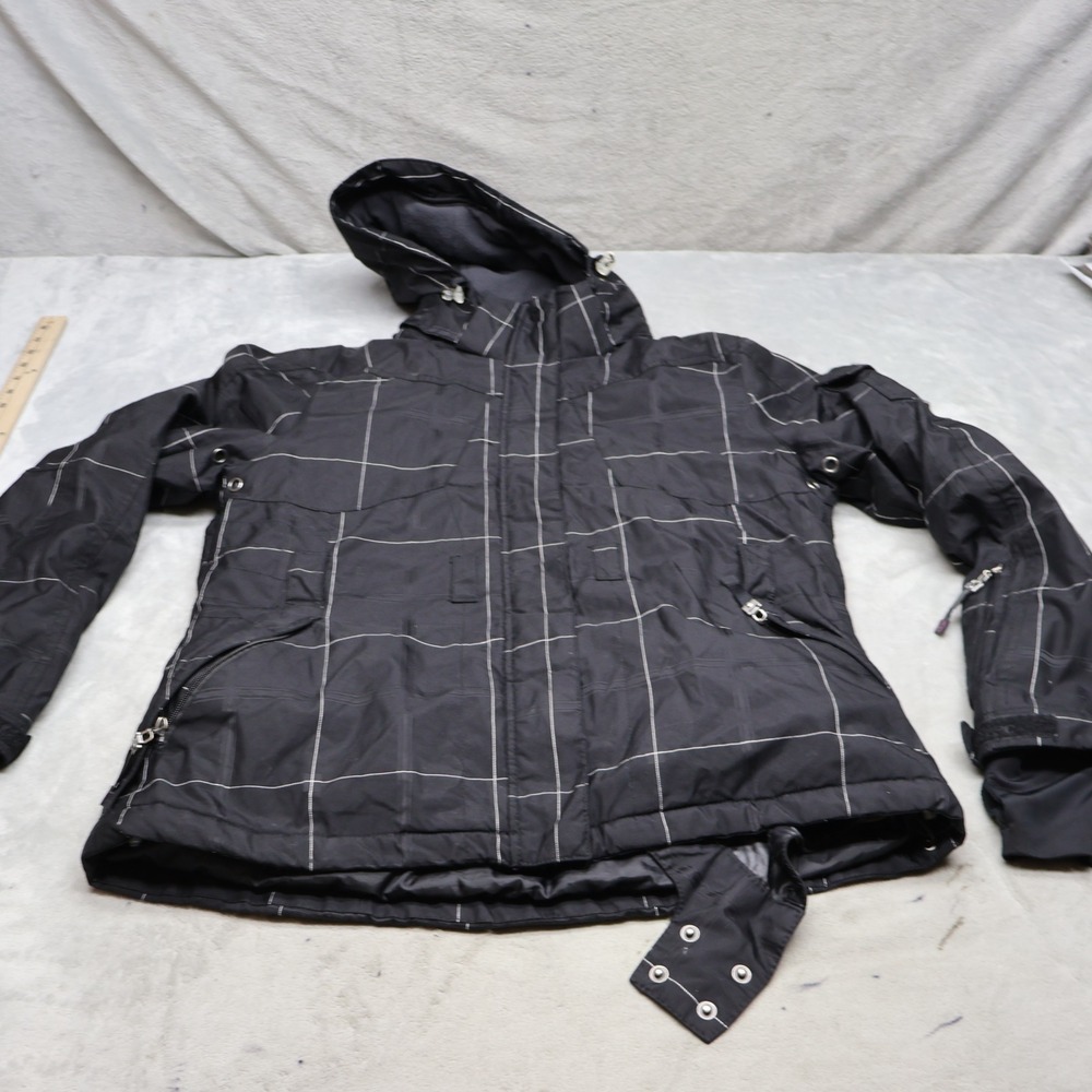 Killtec Jacket Womens 14 Black Check Mountain Explorer Insulated Waterproof Ski